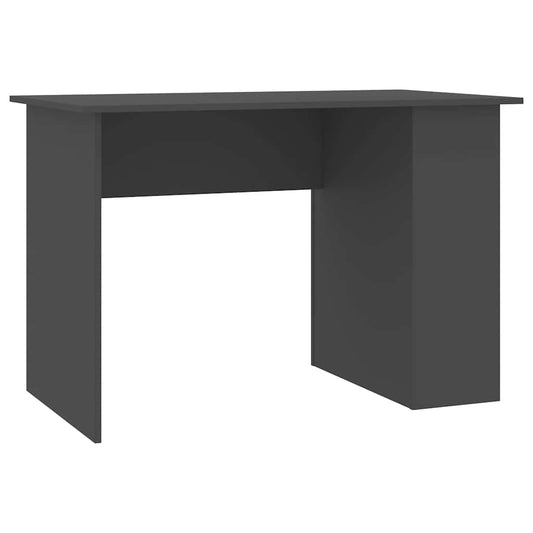 800578 vidaXL Desk Grey 110x60x73 cm Engineered Wood