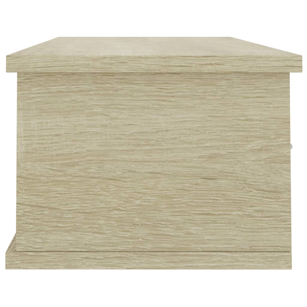 800597 vidaXL Wall-mounted Drawer Shelf Sonoma Oak 88x26x18,5 cm Engineered Wood