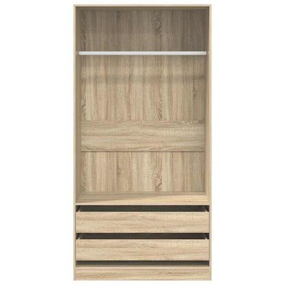 Wardrobe | Sonoma Oak | Engineered wood | Compact | Wardrobe