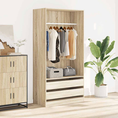 Wardrobe | Sonoma Oak | Engineered wood | Compact | Wardrobe