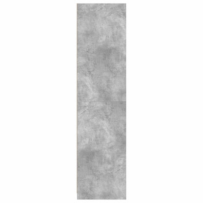 Wardrobe | Concrete Grey | Engineered Wood | Compact | Wardrobe