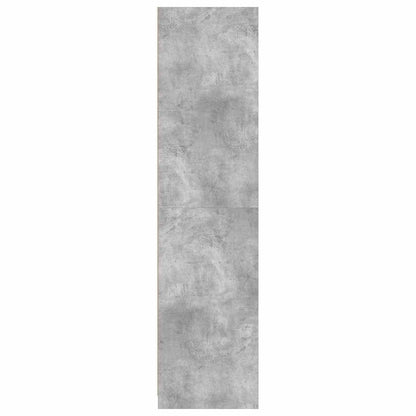 800607 vidaXL Wardrobe Concrete Grey 100x50x200 cm Engineered Wood