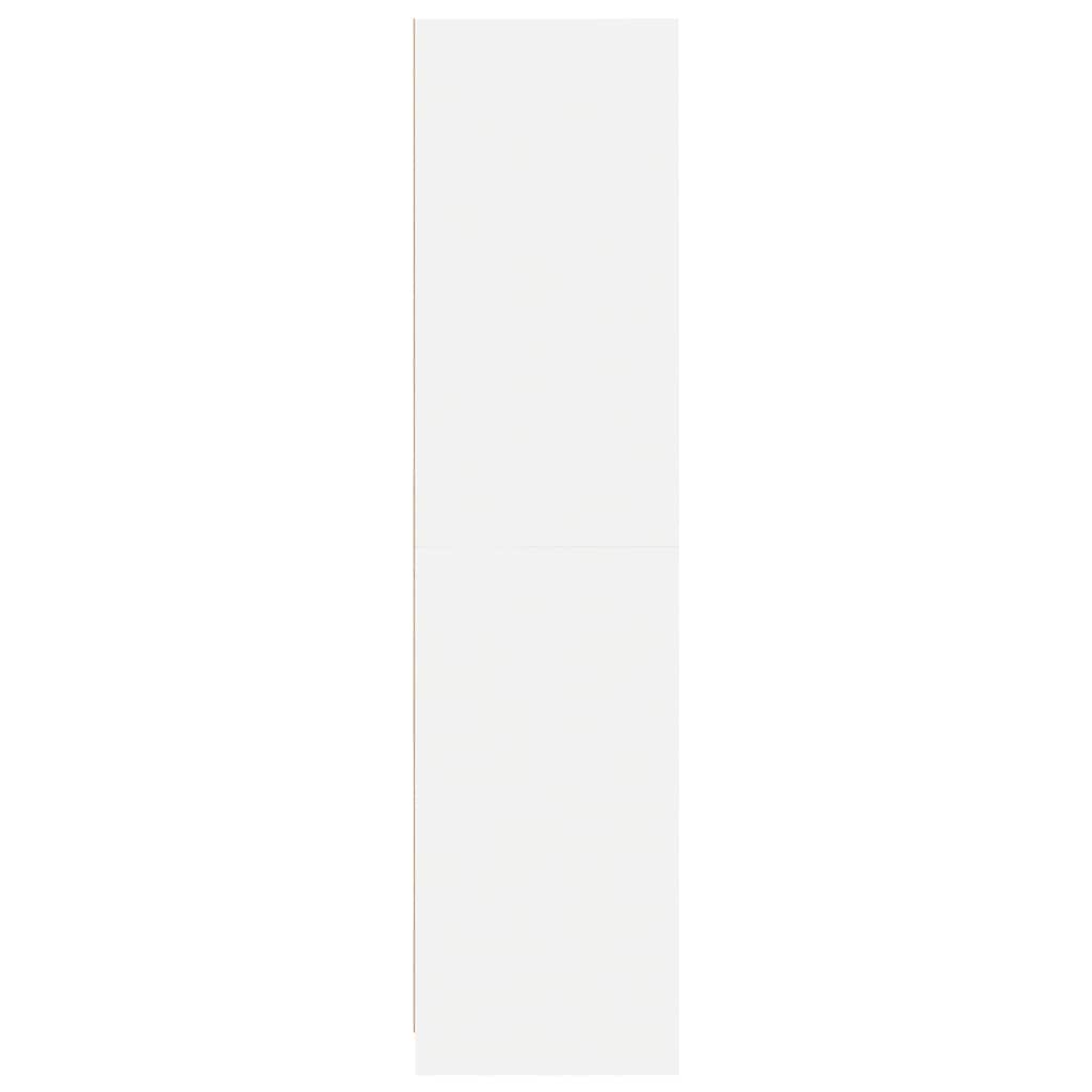 Wardrobe with Drawers White 50x50x200 cm Engineered Wood
