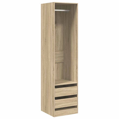 Wardrobe with Drawers Sonoma Oak 50x50x200 cm Engineered Wood