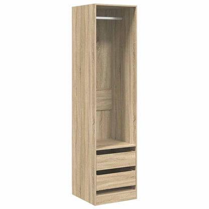 800615 vidaXL Wardrobe with Drawers Sonoma Oak 50x50x200 cm Engineered Wood