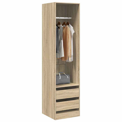 800615 vidaXL Wardrobe with Drawers Sonoma Oak 50x50x200 cm Engineered Wood