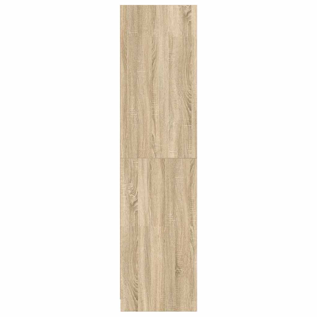 Wardrobe with Drawers Sonoma Oak 50x50x200 cm Engineered Wood