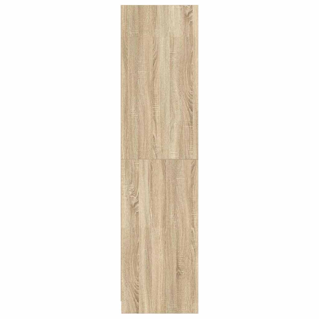 800615 vidaXL Wardrobe with Drawers Sonoma Oak 50x50x200 cm Engineered Wood