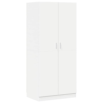 Wardrobe White 80x52x180 cm Engineered Wood