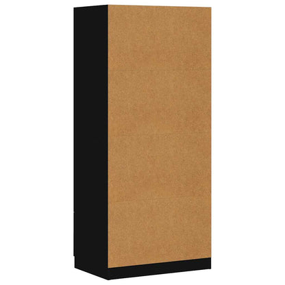 800622 vidaXL Wardrobe Black 80x52x180 cm Engineered Wood