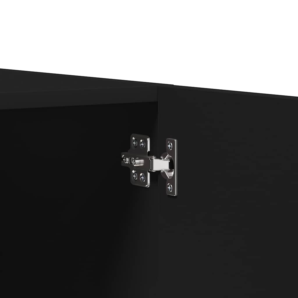 800622 vidaXL Wardrobe Black 80x52x180 cm Engineered Wood