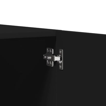 Wardrobe Black 80x52x180 cm Engineered Wood