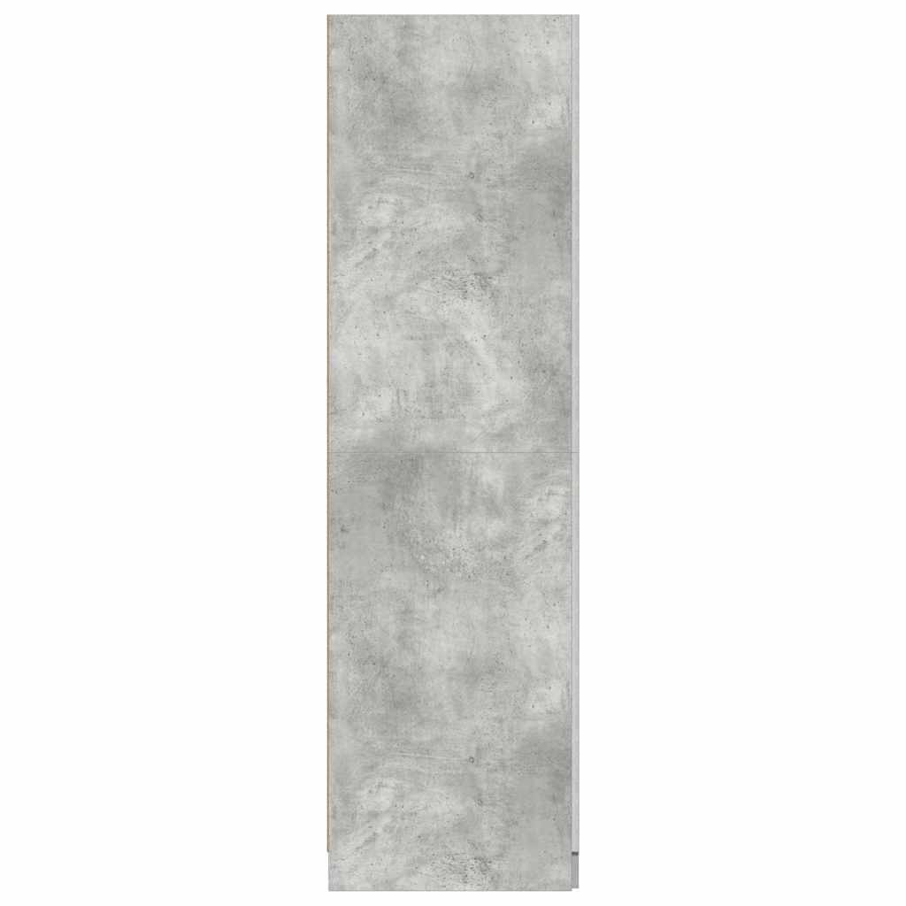 800625 vidaXL Wardrobe Concrete Grey 80x52x180 cm Engineered Wood