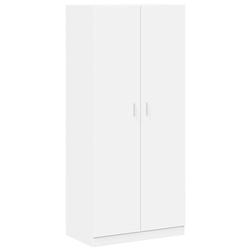 Wardrobe White 90x52x200 cm Engineered Wood