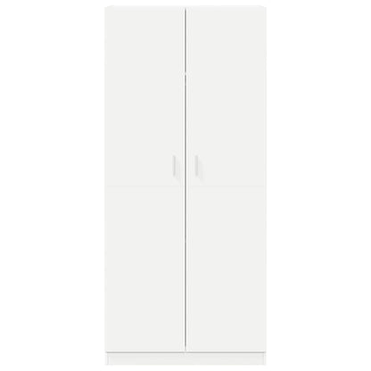 Wardrobe White 90x52x200 cm Engineered Wood