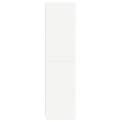 Wardrobe White 90x52x200 cm Engineered Wood