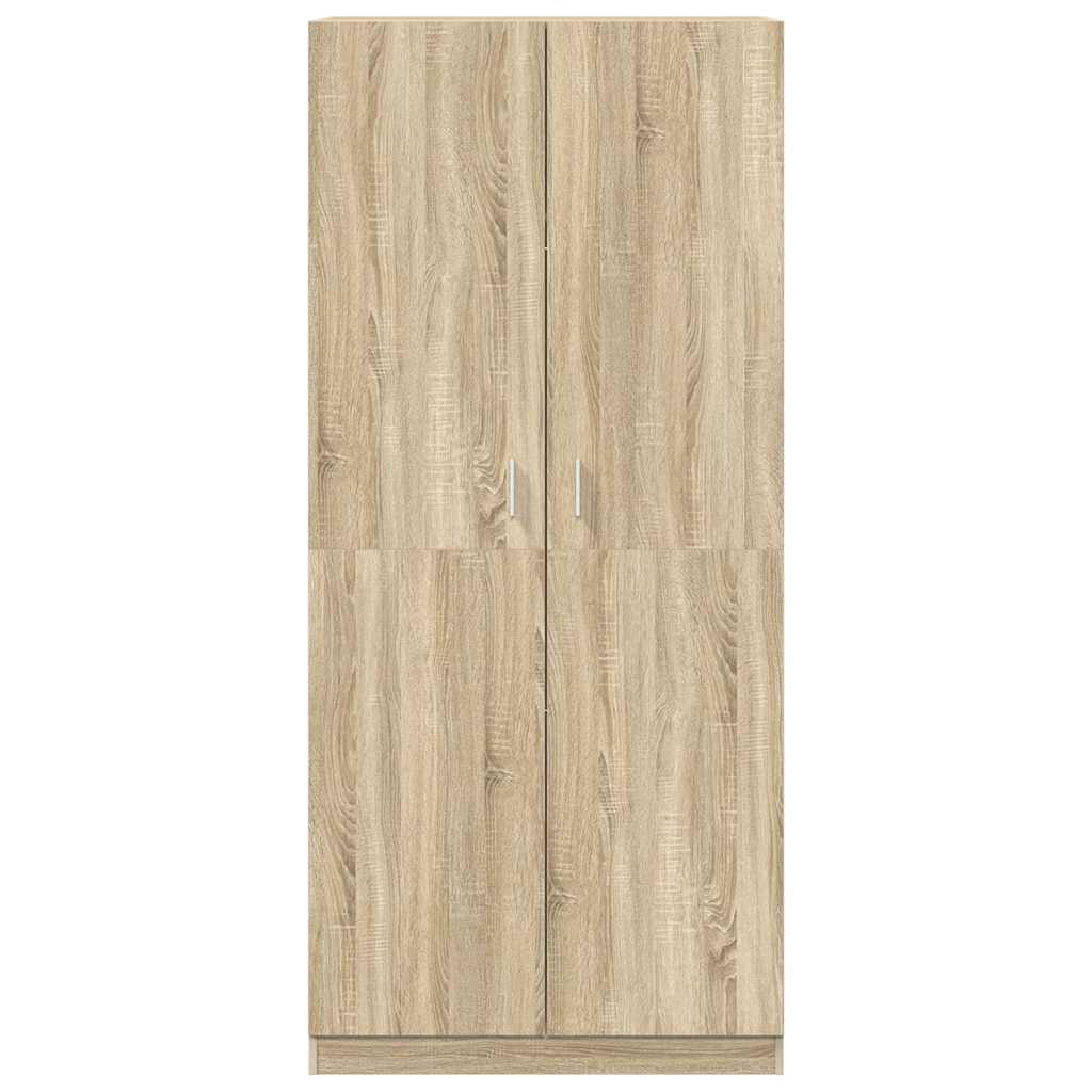 Wardrobe Sonoma Oak 90x52x200 cm Engineered Wood