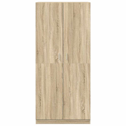 800633 vidaXL Wardrobe Sonoma Oak 90x52x200 cm Engineered Wood