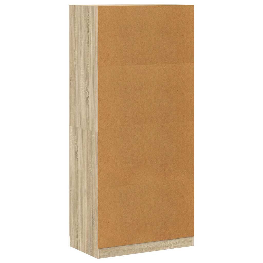 800633 vidaXL Wardrobe Sonoma Oak 90x52x200 cm Engineered Wood