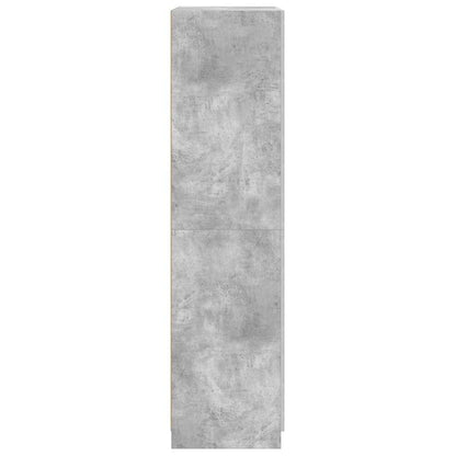 800634 vidaXL Wardrobe Concrete Grey 90x52x200 cm Engineered Wood
