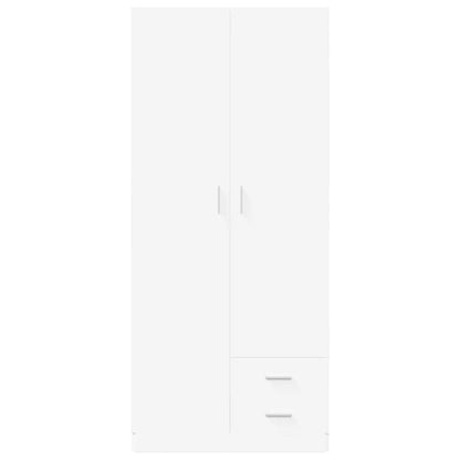 Wardrobe White 80x52x180 cm Engineered Wood