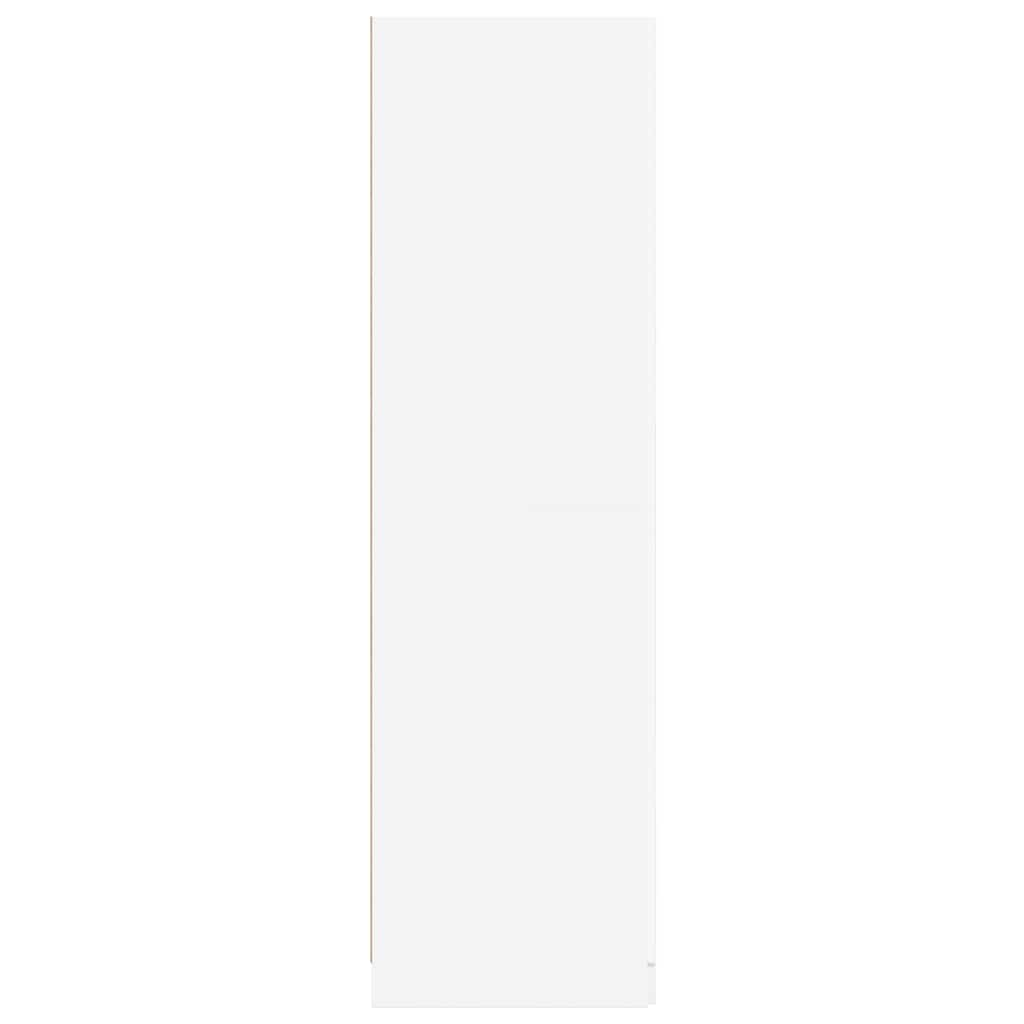 800639 vidaXL Wardrobe White 80x52x180 cm Engineered Wood