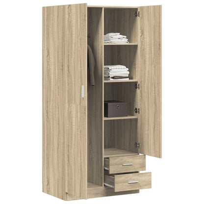 Wardrobe Sonoma Oak 80x52x180 cm Engineered Wood