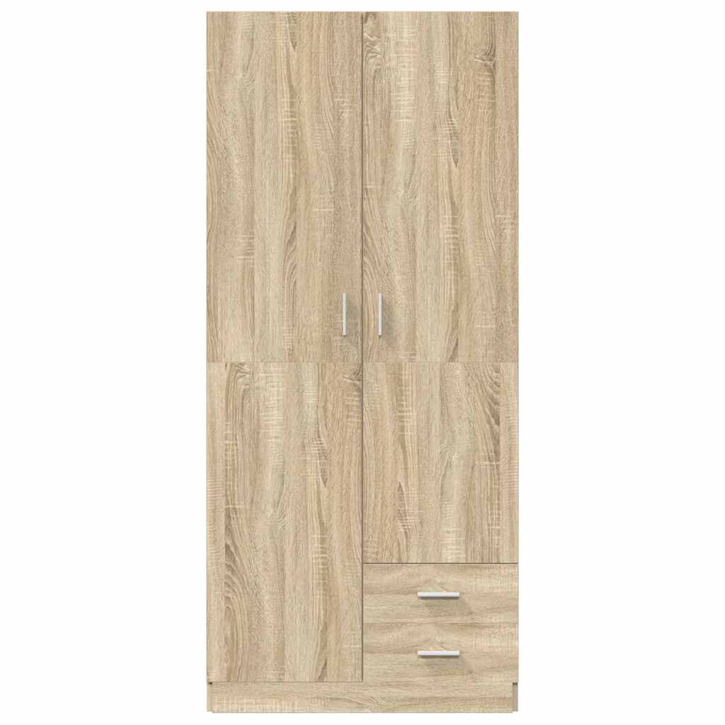 Wardrobe Sonoma Oak 80x52x180 cm Engineered Wood