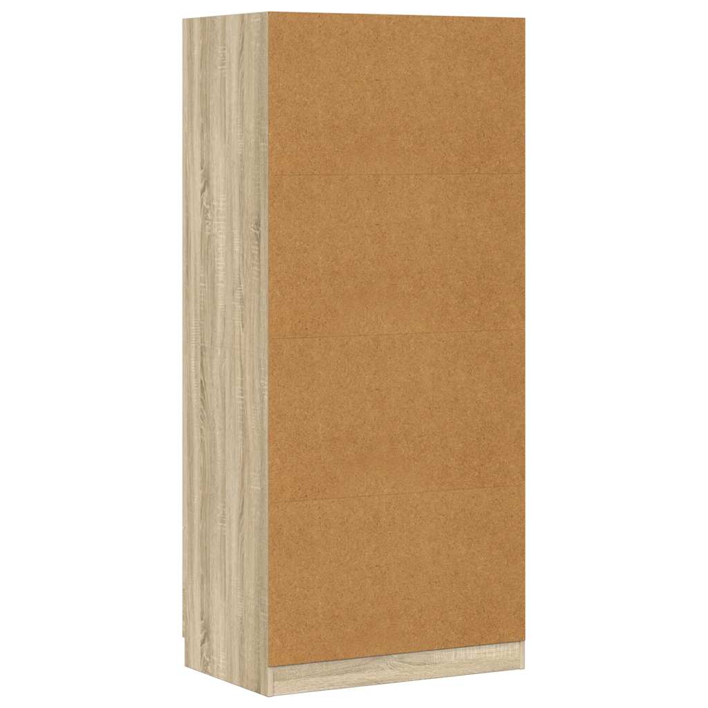 Wardrobe Sonoma Oak 80x52x180 cm Engineered Wood