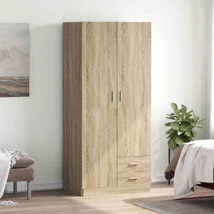 Wardrobe Sonoma Oak 80x52x180 cm Engineered Wood