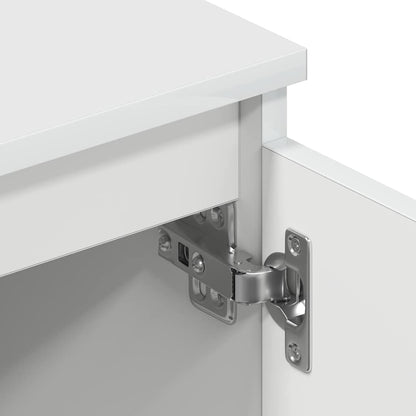800648 vidaXL TV Cabinet White 140x40x35,5 cm Engineered Wood