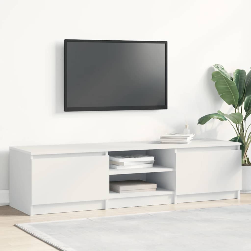 TV Cabinet | White | Engineered Wood | TV Cabinet | Rectangular