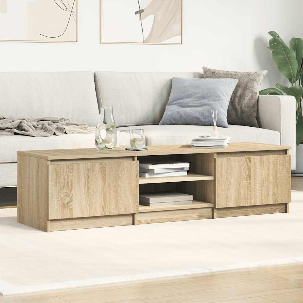 TV Cabinet Sonoma Oak 140x40x35.5 cm Engineered Wood