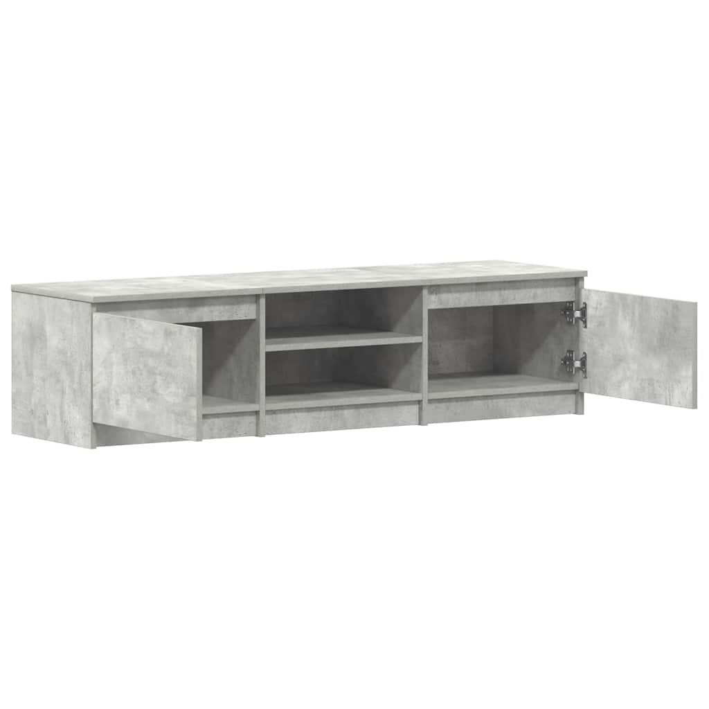 TV Cabinet Concrete Grey 140x40x35.5 cm Engineered Wood