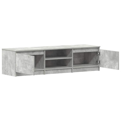 TV Cabinet Concrete Grey 140x40x35.5 cm Engineered Wood