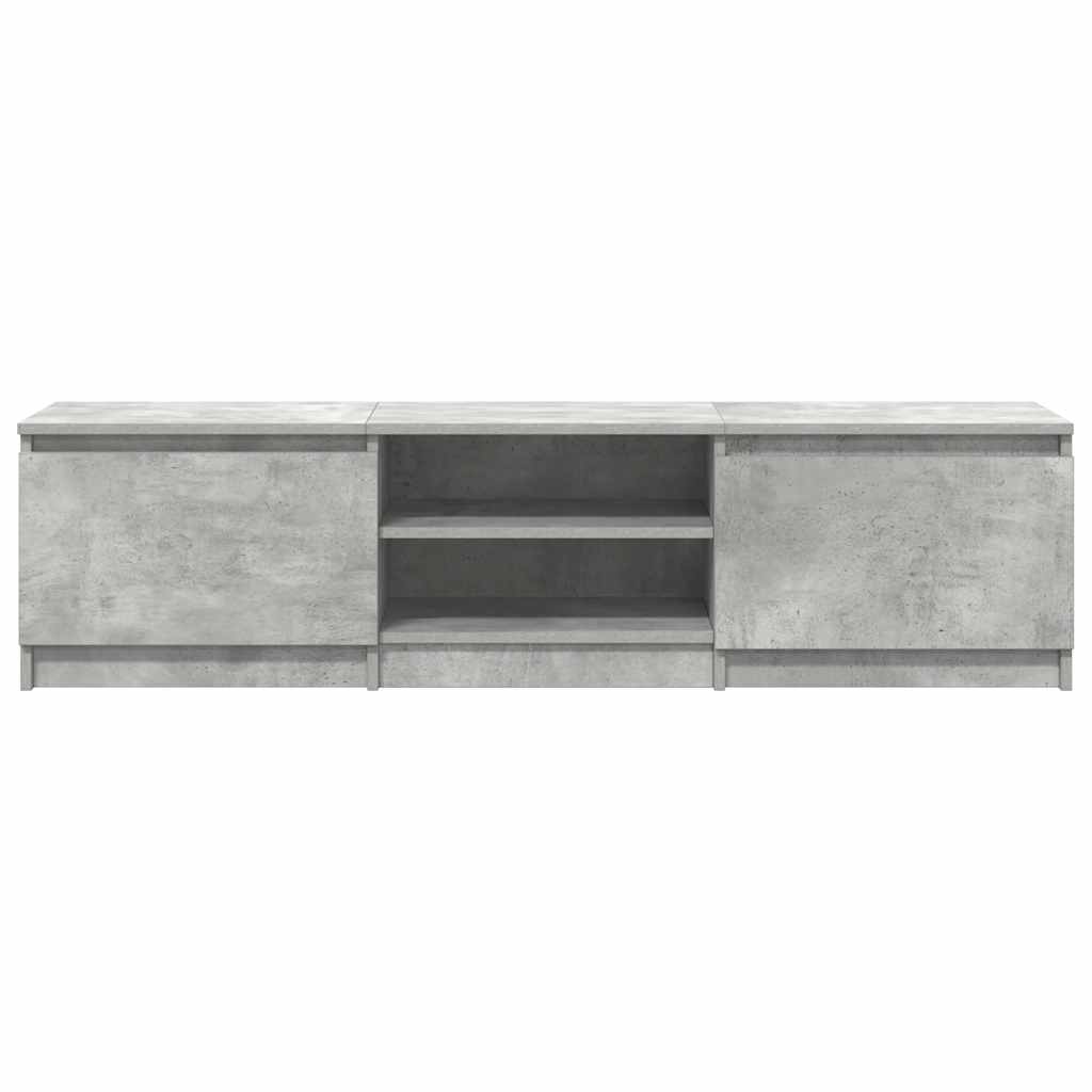 TV Cabinet Concrete Grey 140x40x35.5 cm Engineered Wood