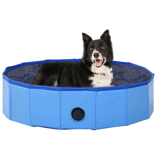 Dog Swimming Pool | Blue | PVC | 80 x 20 cm | Foldable