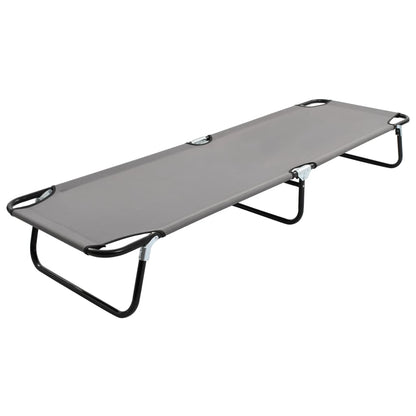 Sun Lounger | Grey | Strong steel frame & 600D polyester | Standard