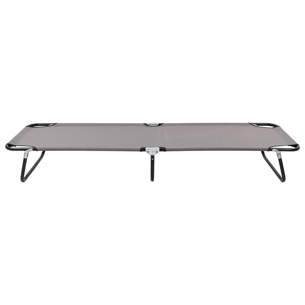 Sun Lounger | Grey | Strong steel frame & 600D polyester | Standard