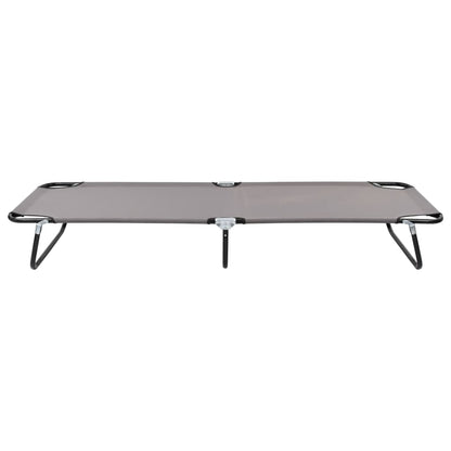 Sun Lounger | Grey | Strong steel frame & 600D polyester | Standard