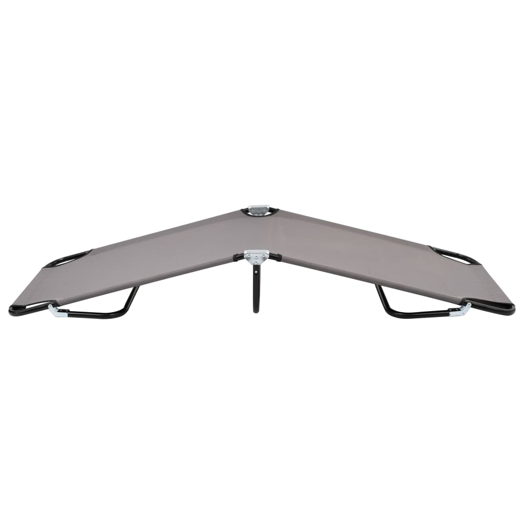 Sun Lounger | Grey | Strong steel frame & 600D polyester | Standard