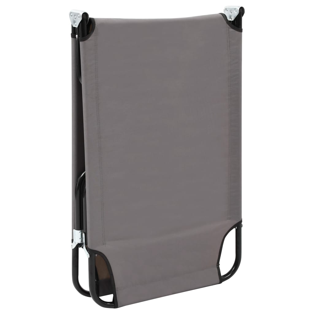 Sun Lounger | Grey | Strong steel frame & 600D polyester | Standard