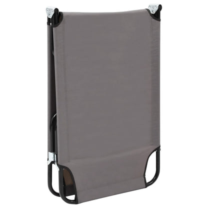 Sun Lounger | Grey | Strong steel frame & 600D polyester | Standard
