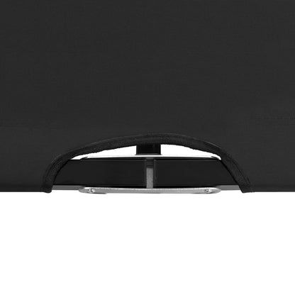 Sun Lounger | Black | Steel frame | Double | Foldable | Sun Lounger