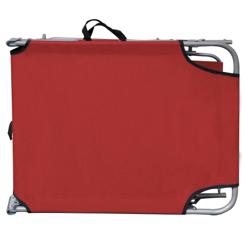 Sunlounger | Red | Powder-coated aluminium | Standard