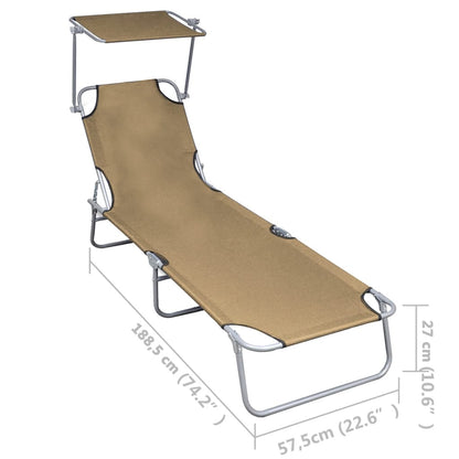 Sunlounger | Taupe