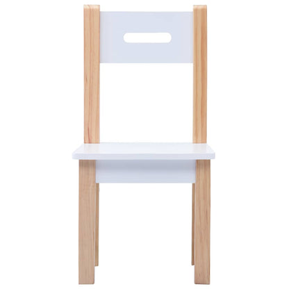 3 Piece Kids Storage Chalkboard Table Chair Set Black and White