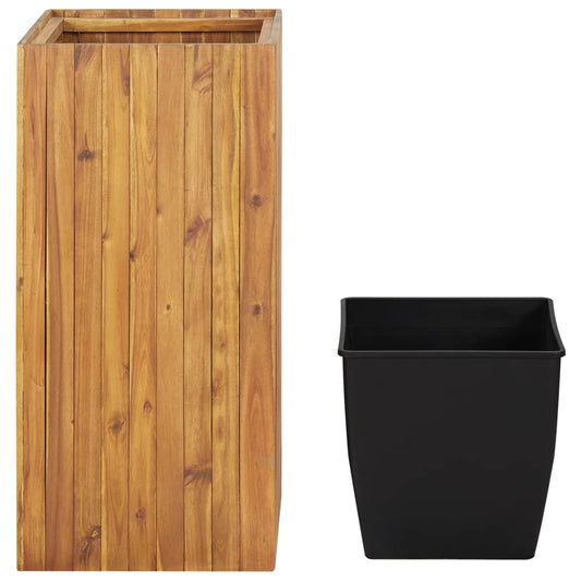 Raised Bed | Brown | Sturdy acacia wood | Large | Garden Planter | Square