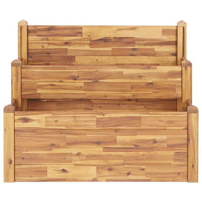 46582 vidaXL 2-Tier Garden Planter 110x75x84 cm Solid Acacia Wood