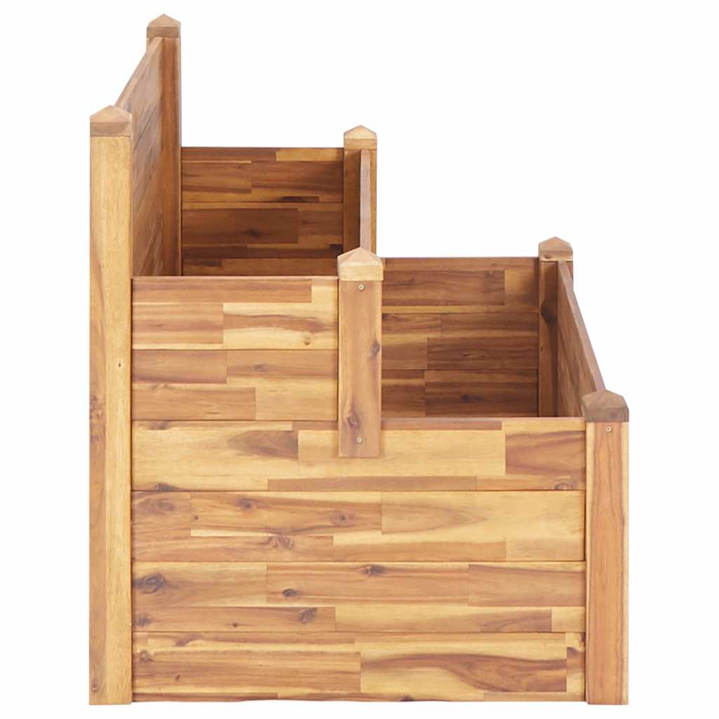 46582 vidaXL 2-Tier Garden Planter 110x75x84 cm Solid Acacia Wood
